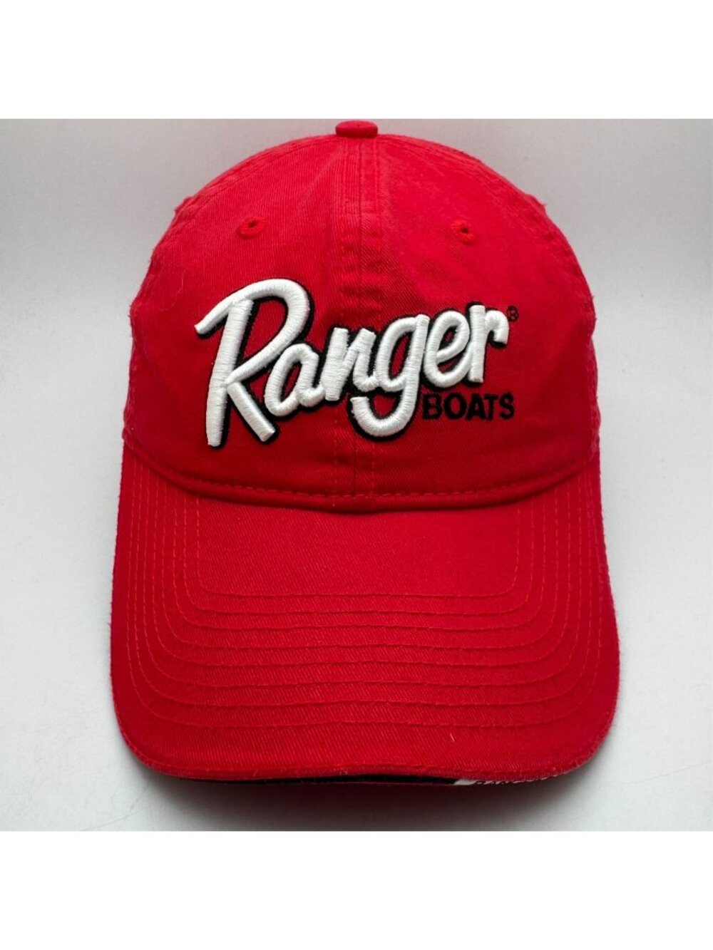 Ranger Boats Hat Cap The Game Red Embroidered Fishing Adjustable Strapback Mens